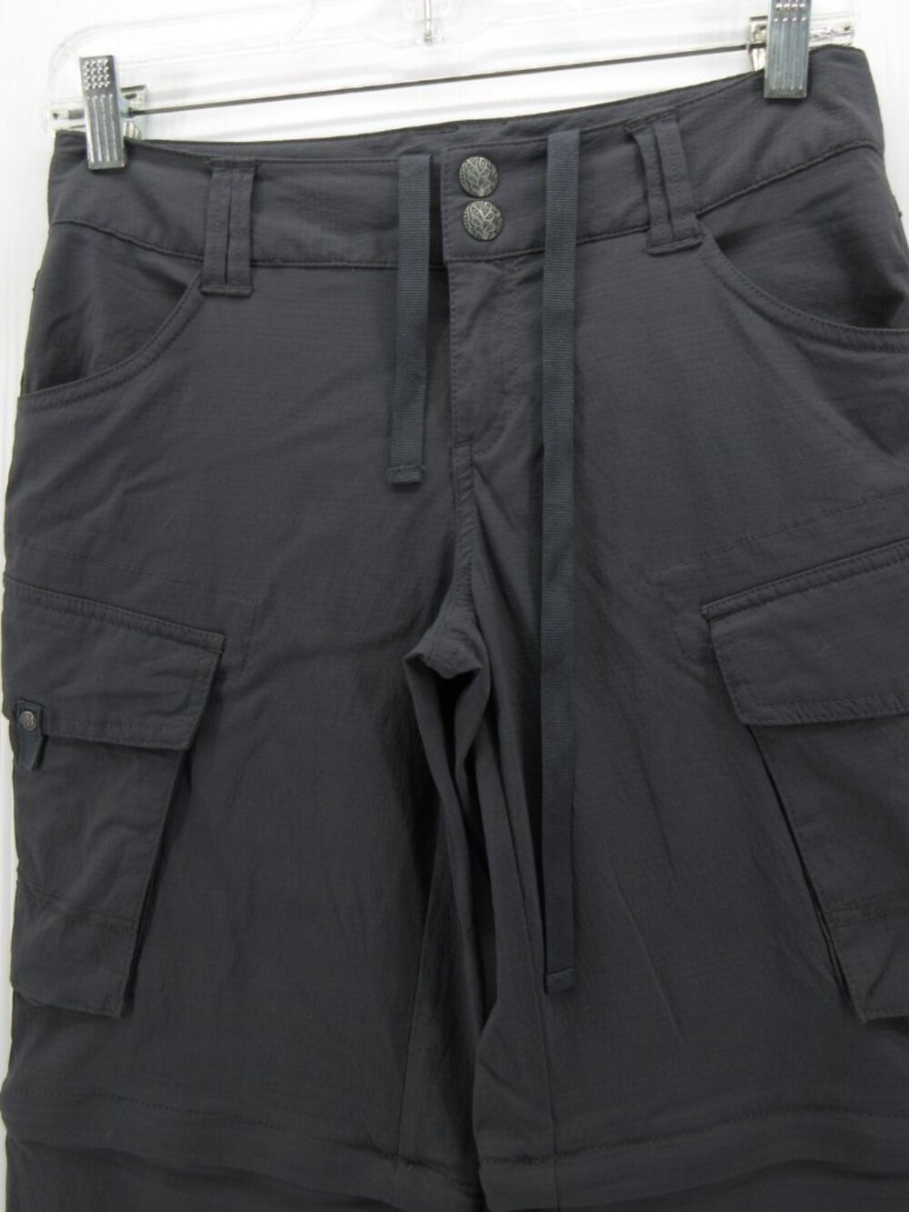 Prana Pants 0 Convertible Cargo Drawstring Ripstop Outdoor Travel - Picture 2 of 14